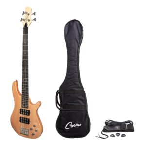 Casino CTB-24T-MSTN ’24 Series’ Mahogany Tune-Style Electric Bass Guitar Set