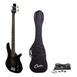 Casino CTB-24L-BLK ’24A Series’ Tune-Style Electric Bass Guitar Set