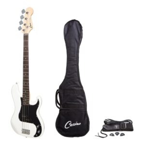 Casino CPB-21-WHT P-Style Electric Bass Guitar