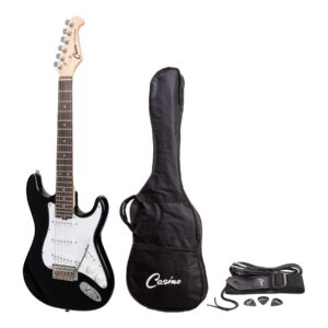 Casino CST-20-BLK ST-Style Short Scale Electric Guitar Set
