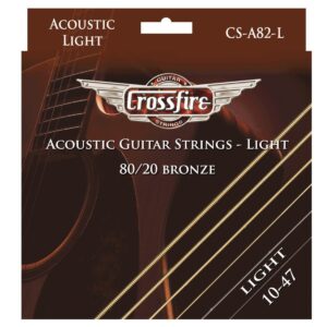 Crossfire Light 80/20 Bronze 12-String Acoustic Guitar Strings (10-47)