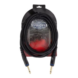 Crosssfire 10′ / 3 Metre Instrument Cable with Straight Moulded Jacks
