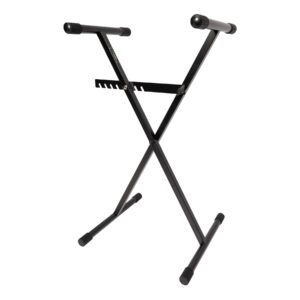 Crown Heavy Duty X-Style Bar-Latch Height Adjustable Keyboard Stand