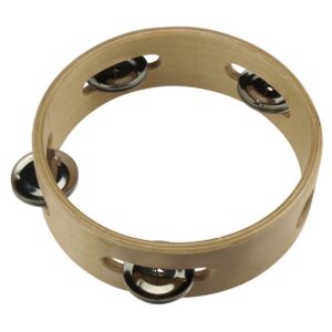 Drumfire Wooden Tambourine (6″)