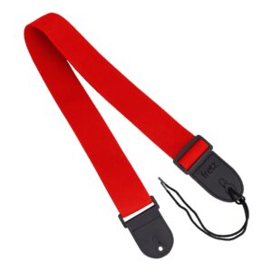 Fretz Polypropylene Web Guitar Strap (Red)