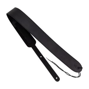 Fretz Standard MF Leather Guitar Strap (Black)
