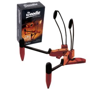 Fretz ‘Woodie 1’ Wooden Folding Acoustic Guitar Stand (Wine Red Stain)