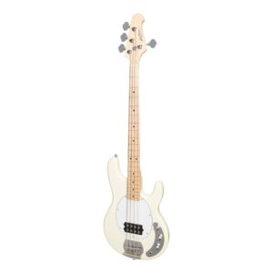 J&D Luthiers JD-EM3-VWH 4-String MM-Style Electric Bass Guitar