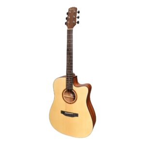 Martinez ‘Natural Series’ MNDC-15-SOP Spruce Top Acoustic-Electric Dreadnought Cutaway Guitar