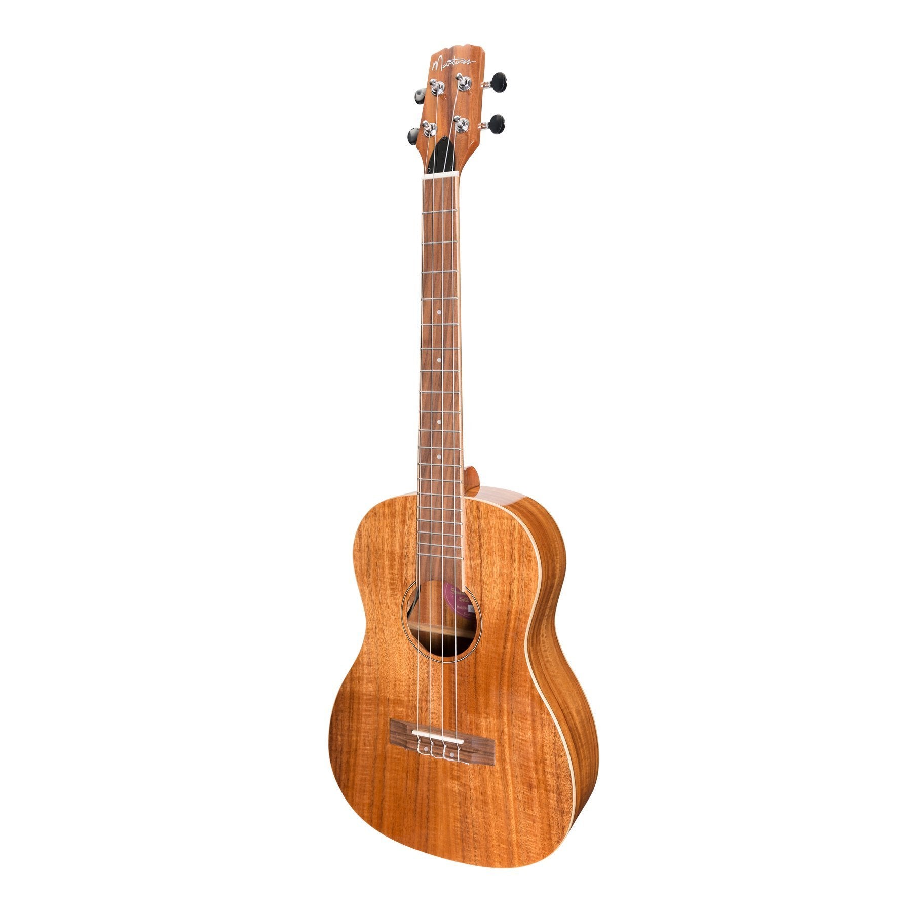 Martinez 'Southern Belle 8 Series' KoSolid Top Electric Baritone Ukulele with Hard Case