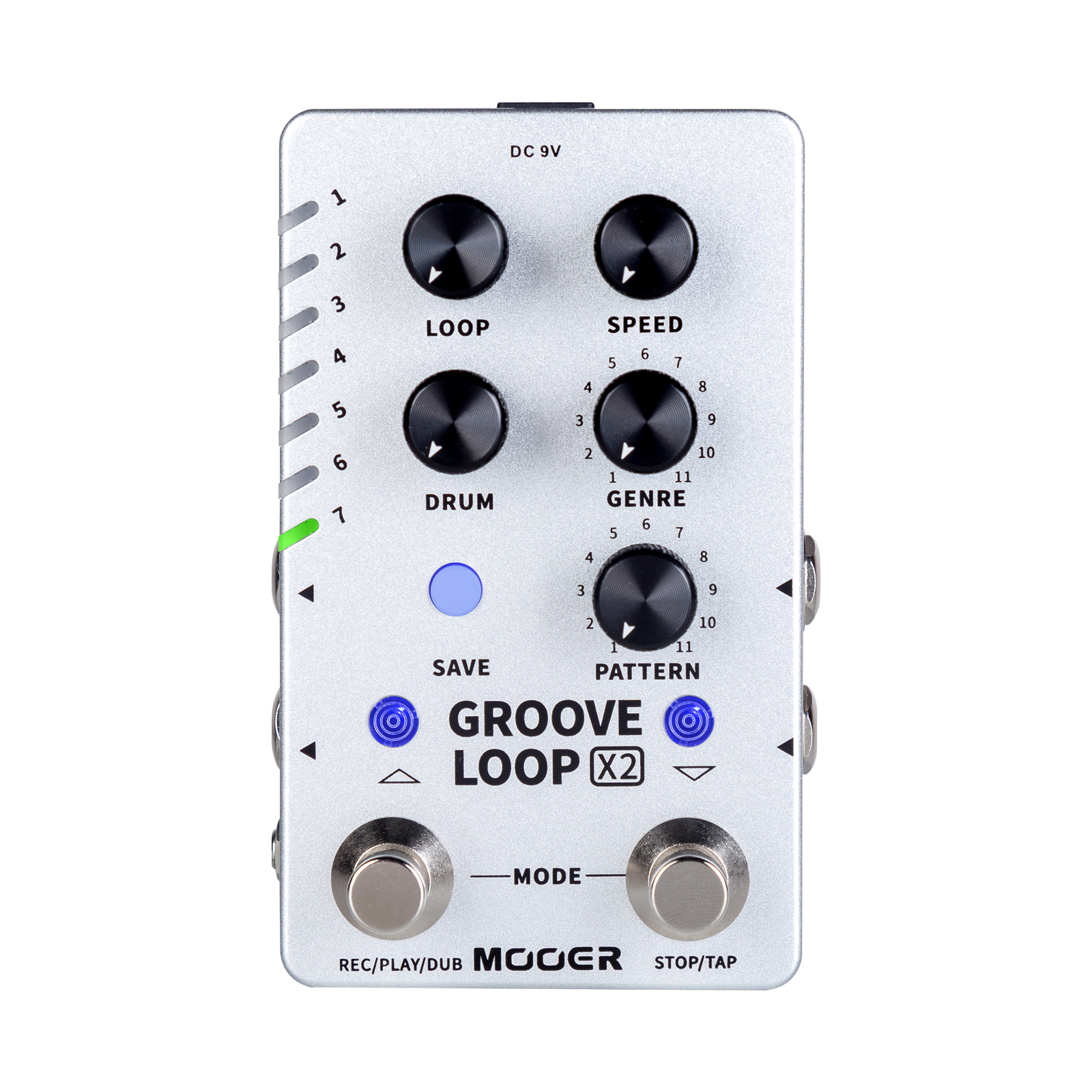 Mooer Dual Footswitch 'Groove Loop X2' Stereo Looper Guitar Effects Pedal