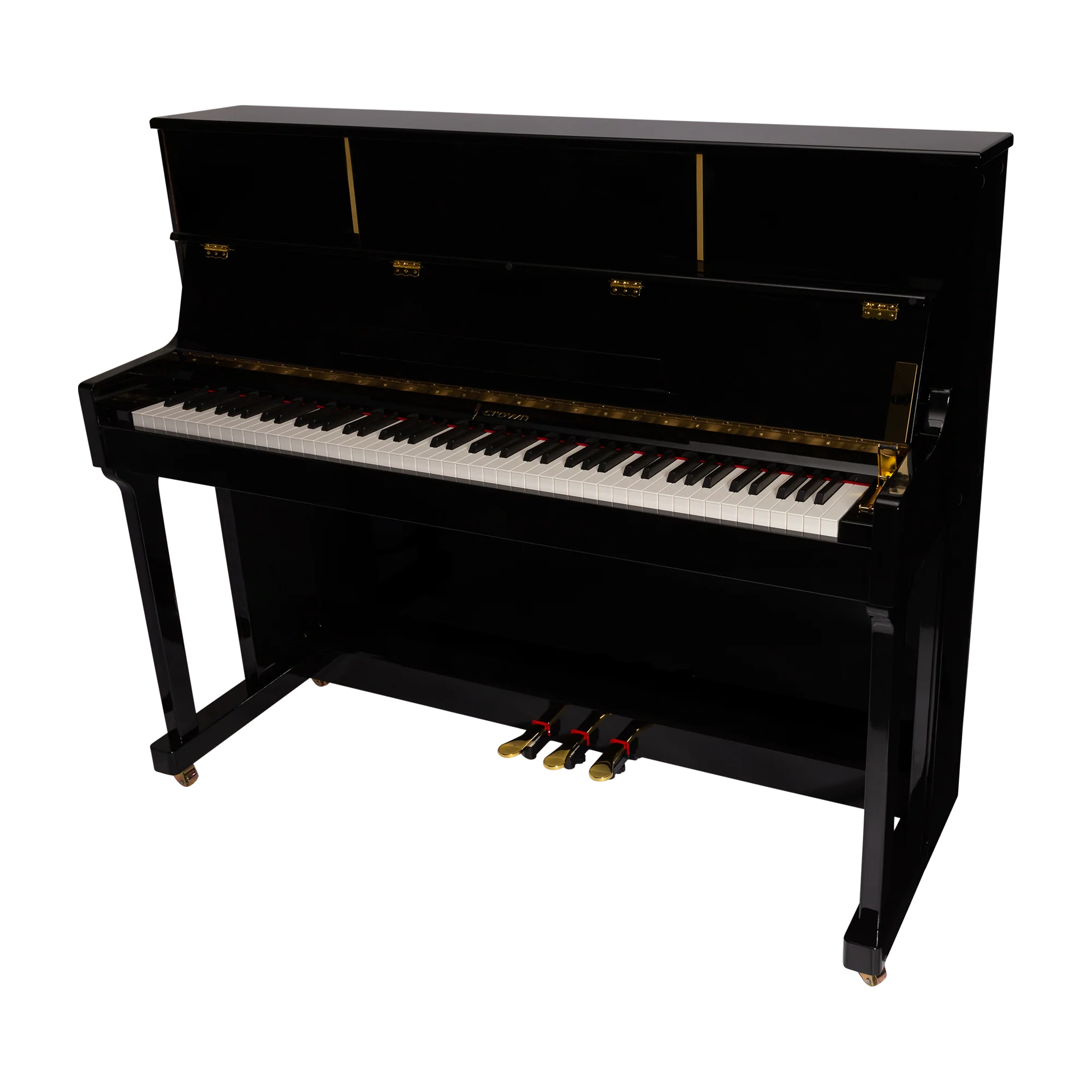 CROWN CDP-901-BLK UPRIGHT DIGITAL PIANO (Gloss Black)