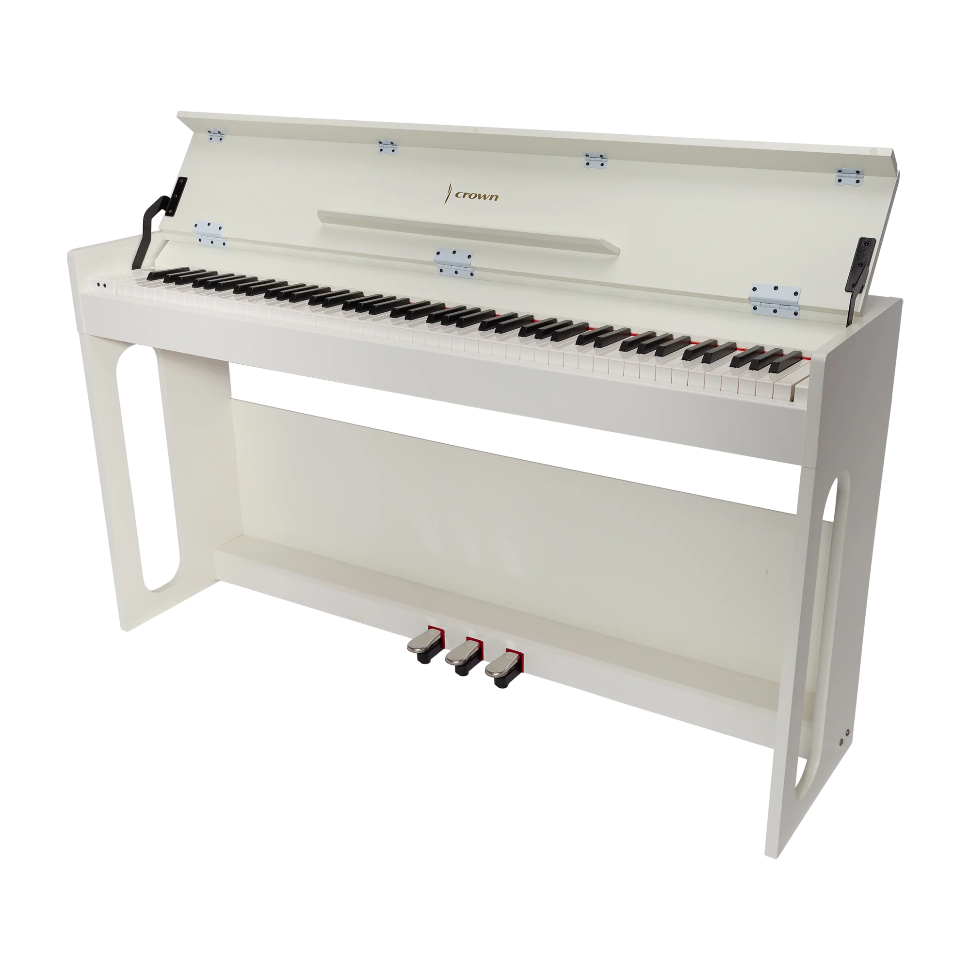 Crown CDP806 – 88-Key Weighted Digital Piano (Gloss White)