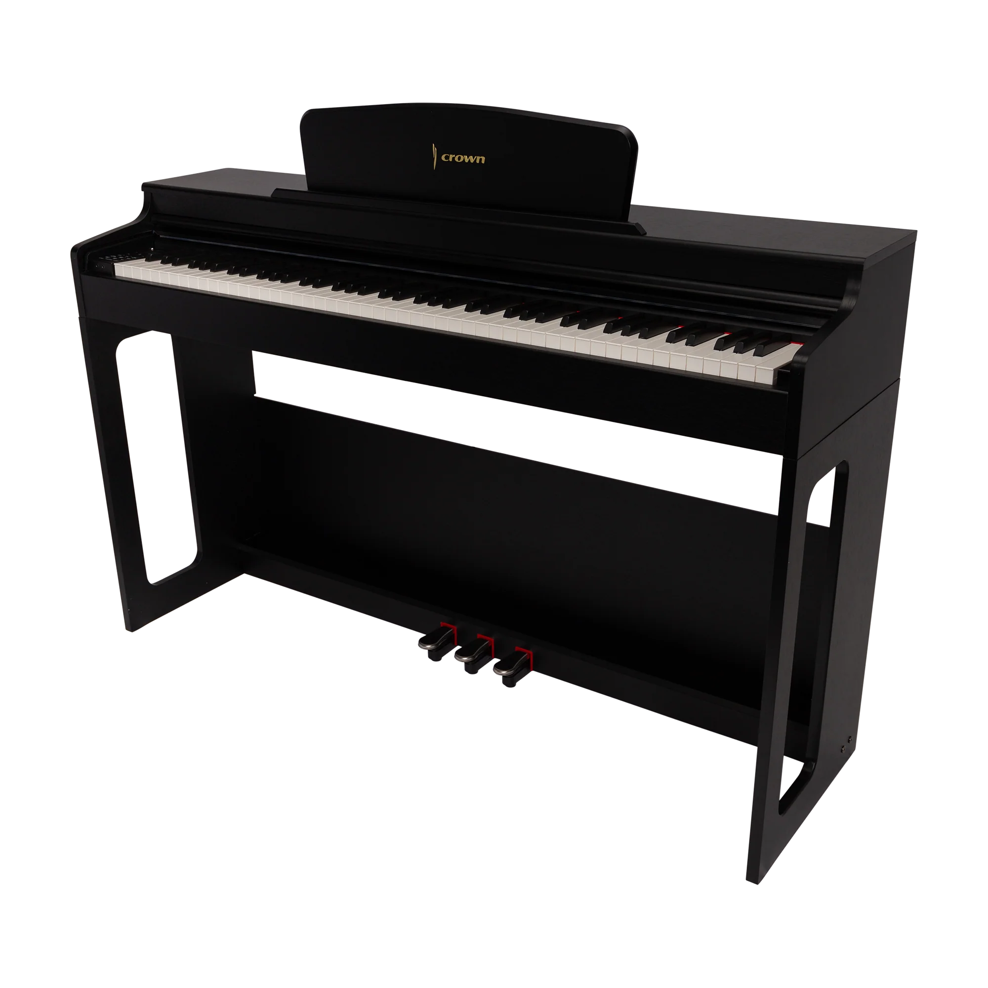 CROWN CDP-906-BLK UPRIGHT DIGITAL PIANO (Black)