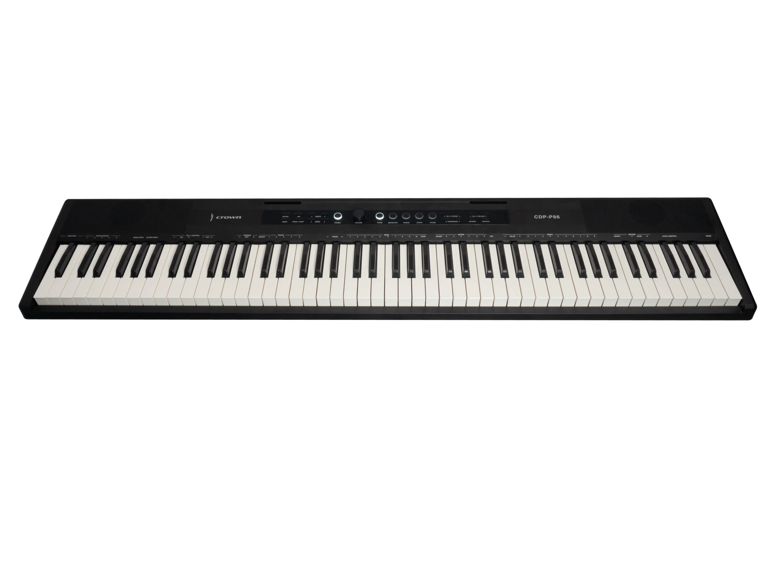 Crown P86 88-Key Touch Responsive Digital Piano (Black)