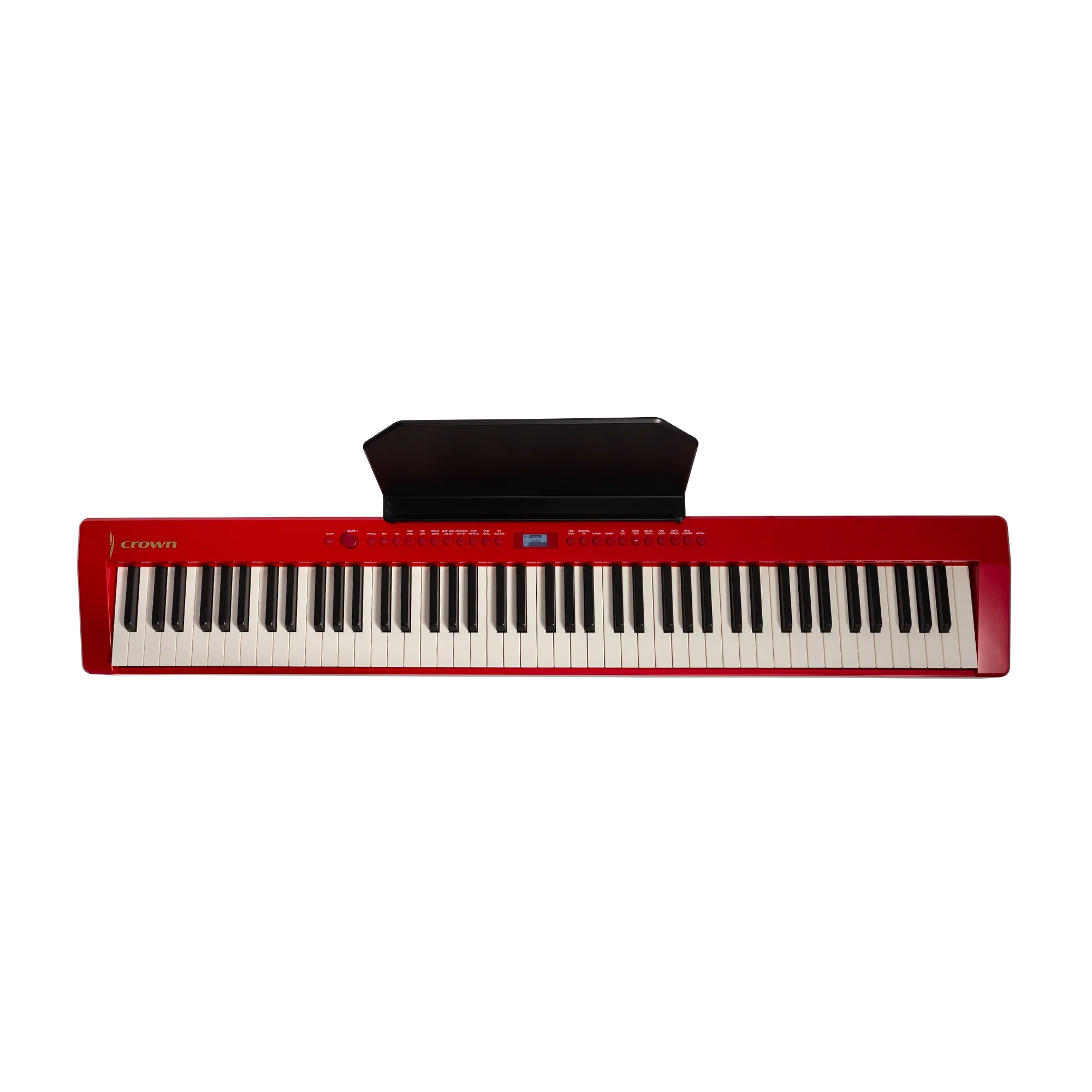 CROWN CPP-811-BLK 88 NOTE PORTABLE DIGITAL PIANO (RED)