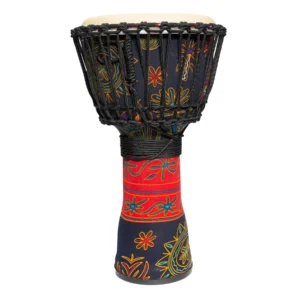 Drumfire 10″ Synthetic Head Rope Djembe (Multicolour)