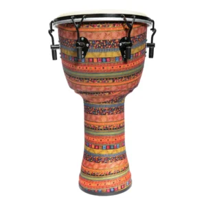 Drumfire 12″ Tuneable Synthetic Head Djembe (Multicolour)
