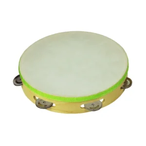 Drumfire Headed Wooden Tambourine (9″)