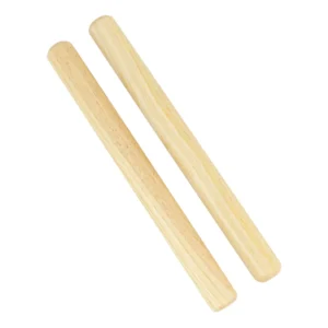Drumfire Wood Claves (Natural Gloss)