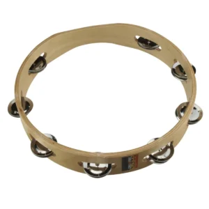 Drumfire Wooden Tambourine (10″)