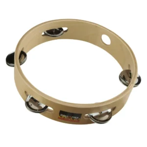 Drumfire Wooden Tambourine (8″)