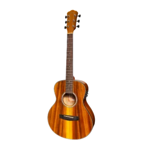 Martinez ’51 Series’ Left Handed Acoustic-Electric Short Scale Guitar Koa (Gloss)