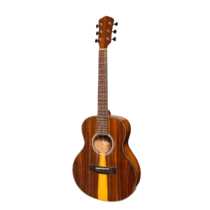 Martinez ’51 Series’ Left Handed Acoustic-Electric Short Scale Guitar Teakwood (Gloss)