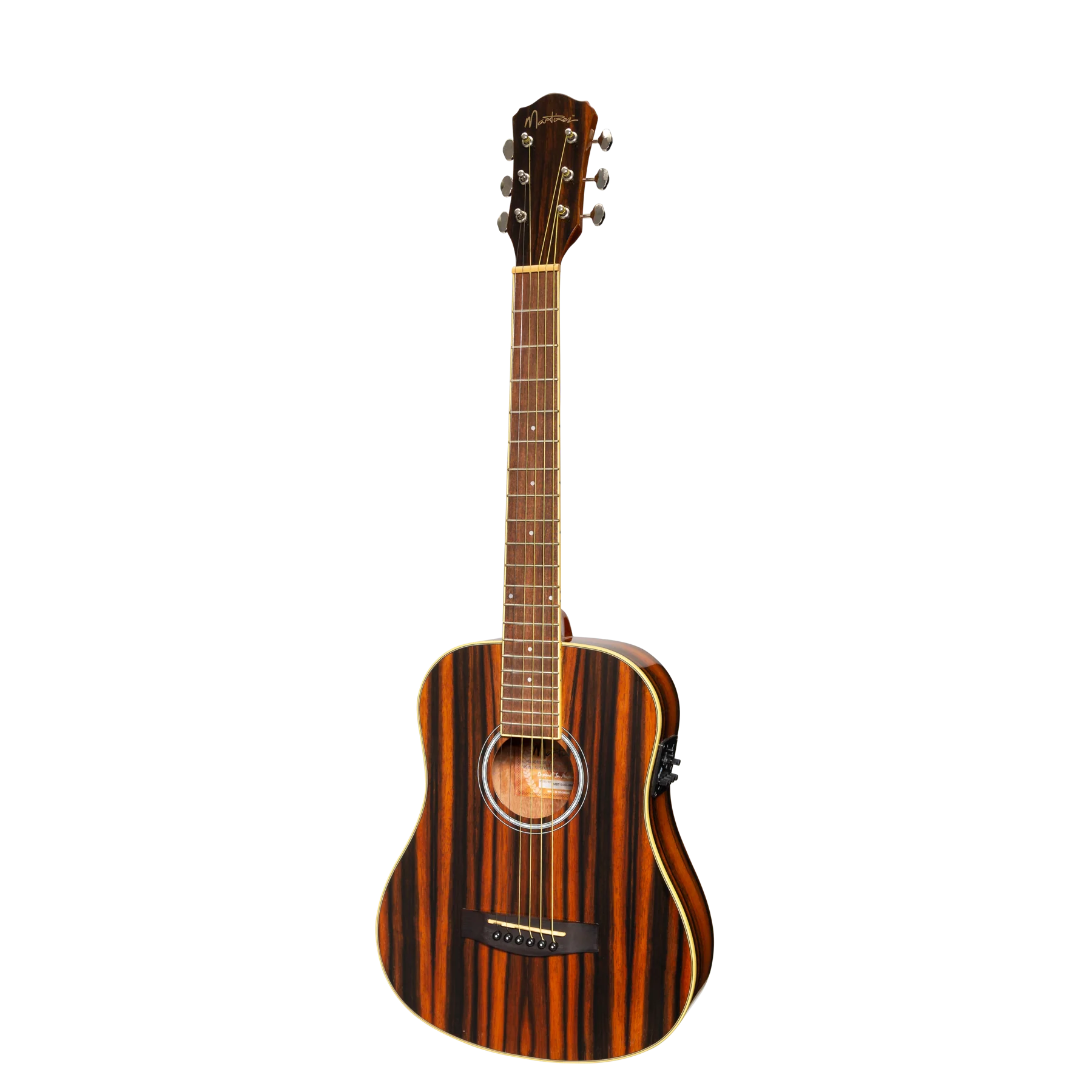 Martinez '51 Series' Left Handed Acoustic-Electric Babe Traveller Guitar Amara (Gloss)