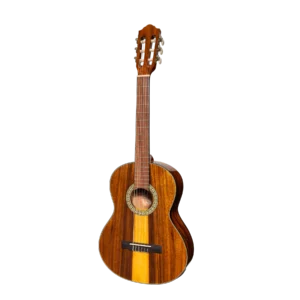 Martinez ’51 Series’ 3/4 Size Electric Classical Guitar with Tuner Teakwood (Gloss)
