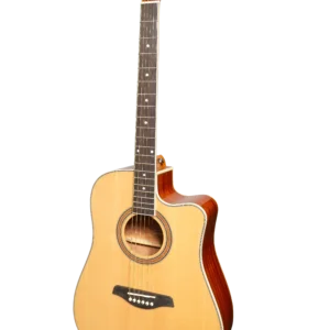 Martinez ’41 Series’ Dreadnought Acoustic Guitar. Cut-away Gloss Finish (Natural)