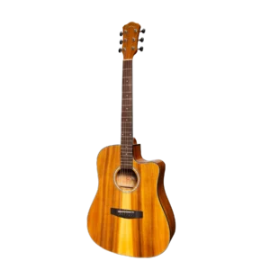 Martinez ’51 Series’ Acoustic-Electric Dreadnought Cutaway Guitar Koa (Gloss)