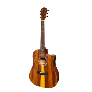 Martinez ’51 Series’ Acoustic-Electric Dreadnought Cutaway Guitar Teakwood (Gloss)