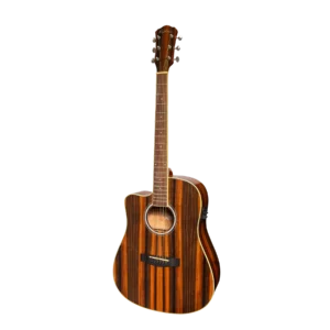 Martinez ’51 Series’ Left Handed Acoustic-Electric Dreadnought Cutaway Guitar Amara (Gloss)