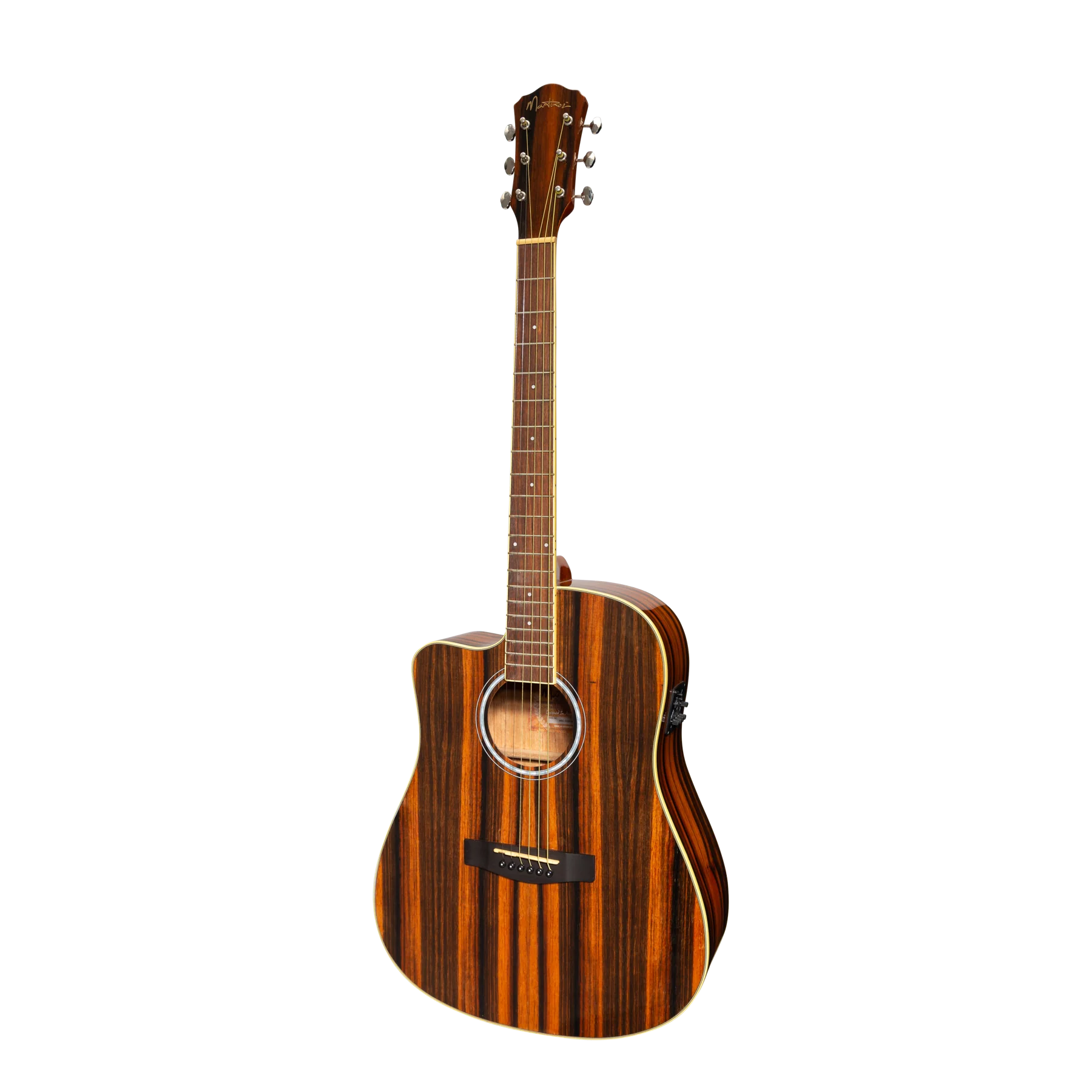 Martinez '51 Series' Left Handed Acoustic-Electric Dreadnought Cutaway Guitar Amara (Gloss)