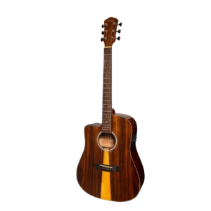 Martinez ’51 Series’ Left Handed Acoustic-Electric Dreadnought Cutaway Guitar Teakwood (Gloss)