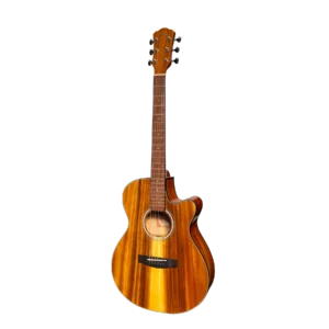 Martinez ’51 Series’ Folk Size Cutaway Acoustic-Electric Guitar Koa (Gloss)