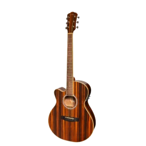 Martinez ’51 Series’ Left Handed Folk Size Cutaway Acoustic-Electric Guitar Amara (Gloss)
