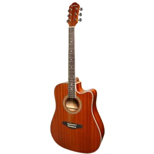 Martinez ’41 Series’ Dreadnought Acoustic Guitar. Cut-away Gloss Finish (Gloss Mahogany)