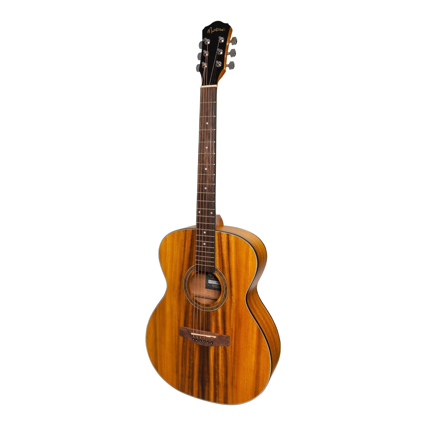 Martinez '41 Series' Folk Size Acoustic Guitar Pack with Built-in Tuner (Koa)