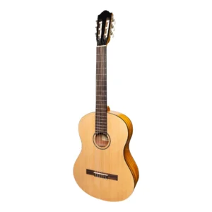 Martinez Full Size Student Classical Guitar with Built In Tuner (Spruce/Koa)