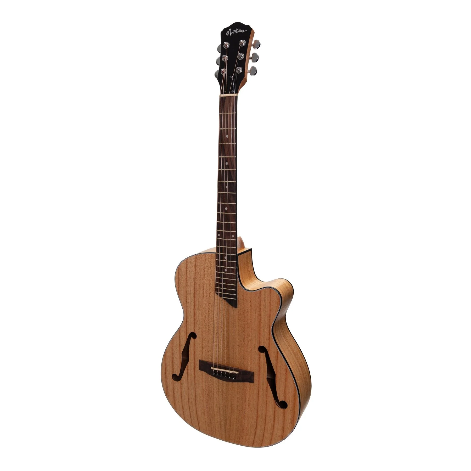 Martinez Jazz Hybrid Acoustic Gloss Cutaway Guitar (Mindi-Wood)