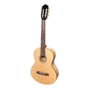 Martinez ‘Slim Jim’ 3/4 Size Electric Classical Guitar with Pickup/Tuner (Mindi-Wood)