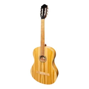 Martinez ‘Slim Jim’ Full Size Electric Classical Guitar with Pickup/Tuner (Jati-Teakwood)