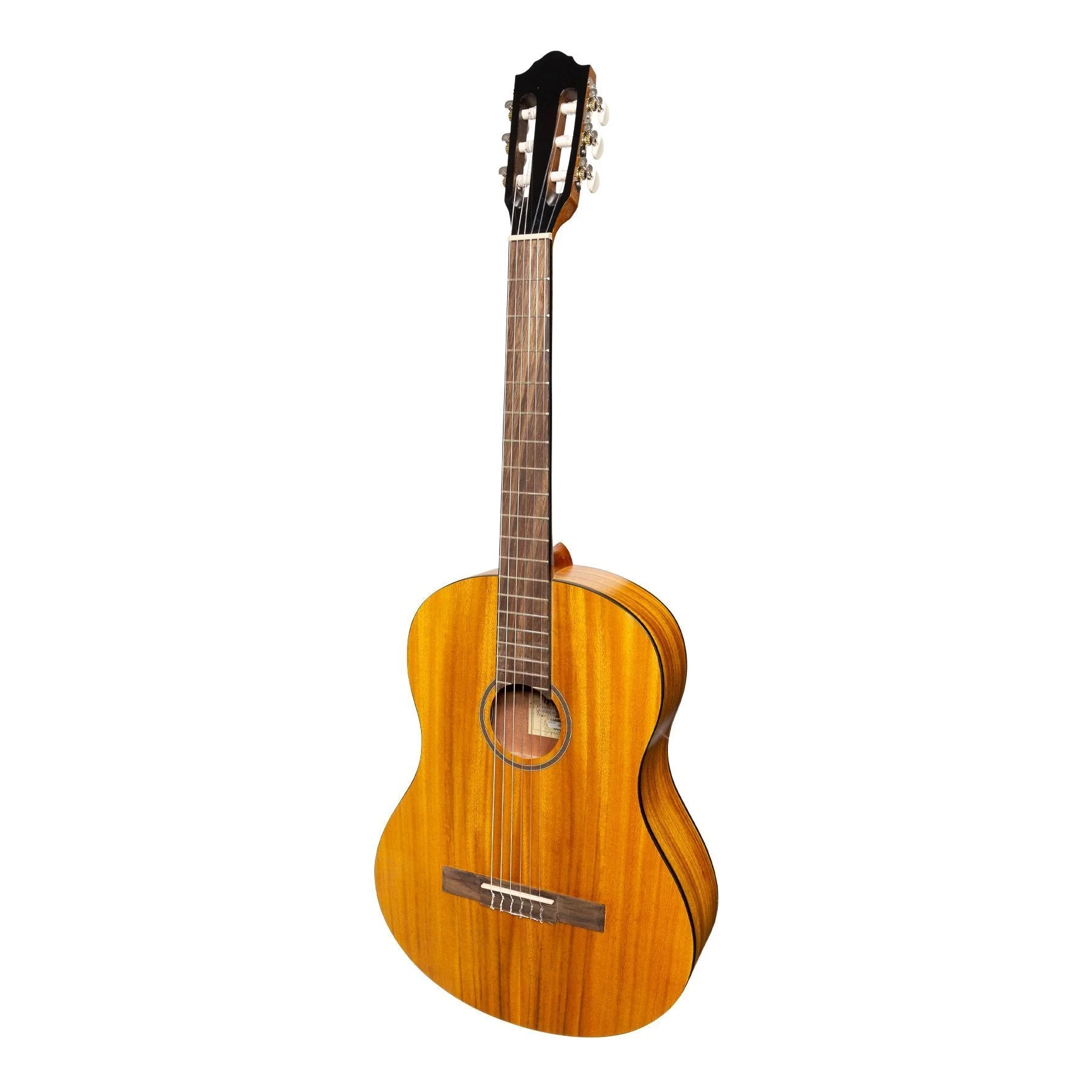 Martinez 'Slim Jim' Full Size Electric Classical Guitar with Pickup/Tuner (Koa)