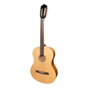 Martinez ‘Slim Jim’ Full Size Student Classical Guitar with Built In Tuner (Spruce/Rosewood)