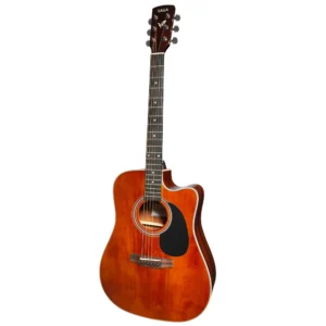 Saga ‘700 Series’ Engelmann Spruce Dreadnought Acoustic-Electric Cutaway Guitar (Retro)