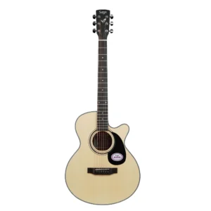 Saga ‘600 Series’ Spruce Top Folk Acoustic-Electric Cutaway Guitar (Natural)