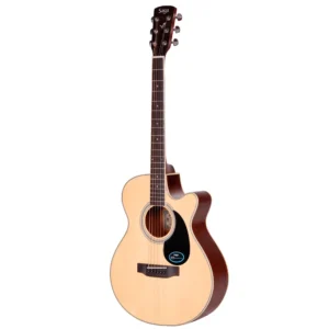 Saga ‘700 Series’ Engelmann Spruce Folk Acoustic-Electric Cutaway Guitar (Natural)