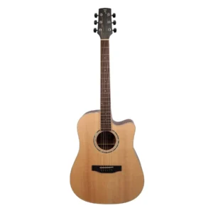 Timberidge ‘1 Series’ Spruce Solid Top Acoustic-Electric Dreadnought Cutaway Guitar (Natural Satin) *Includes Brad Clark ‘Supernatural’ Pickup
